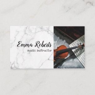 Violin   Music Instructor Business Card