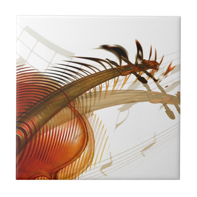 Violin Music  Instruments Celebration Destiny Tile (Front)