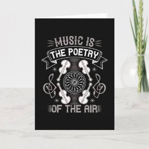 Violin - Music Is The Poetry Of The Air Card