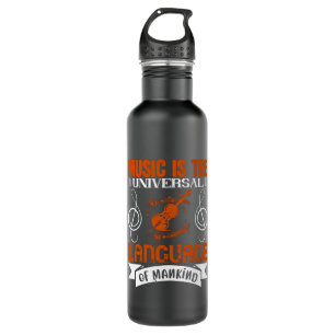 Violin - Music Is The Universal Language 710 Ml Water Bottle