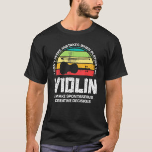   Violin Music Musical Instrument Musician Fun   T-Shirt
