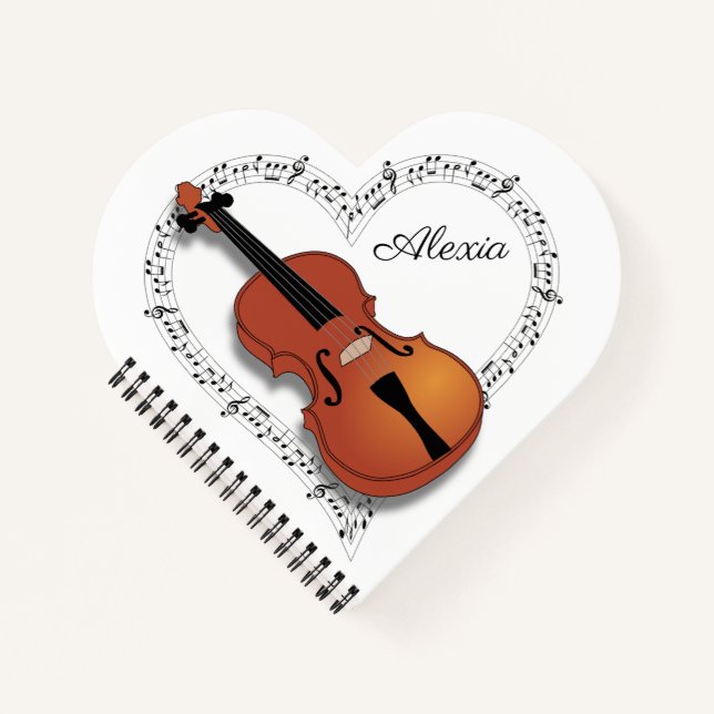 Violin Music Notebook (Front)