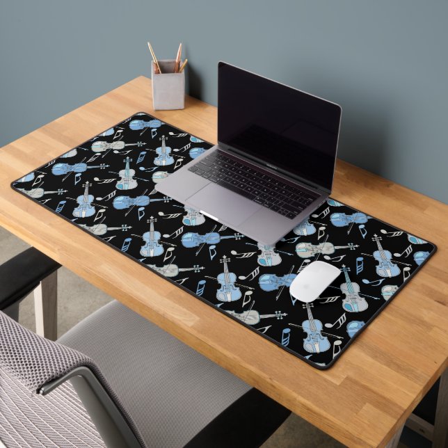 Violin Music Notes Desk Mat (Office 2)