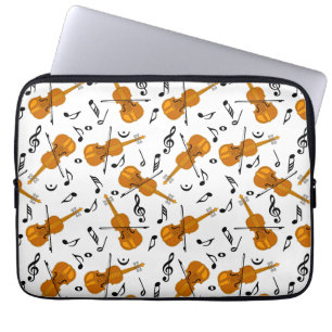 Violin Music Notes Laptop Sleeve