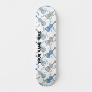 Violin Music Notes Skateboard