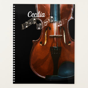 Violin Music Personalised Planner