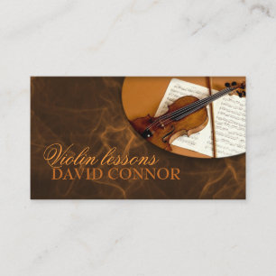 Violin Music Teacher Classic Business Card
