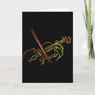 Violin Music Teacher String Orchestra Instructor N Card
