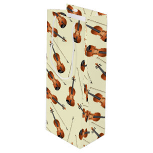 Violin Music Teacher Wine Gift Bag