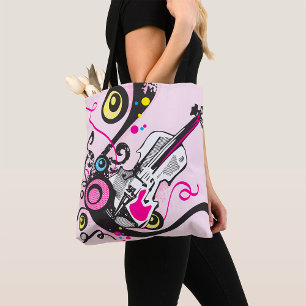 Violin Music Tote Bag