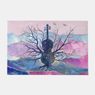 Violin Music Tree Doormat