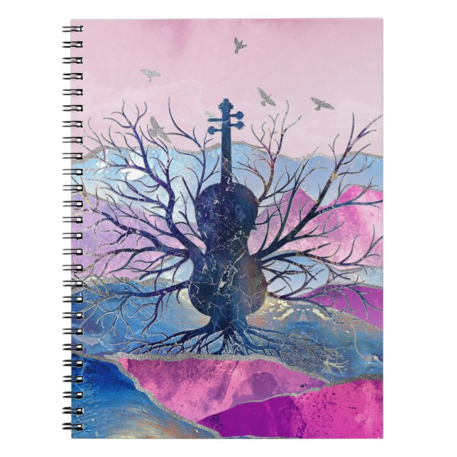 Violin Music Tree Notebook (Front)