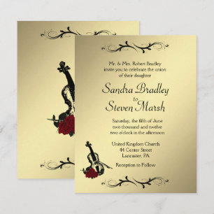 Violin Music Wedding Invitation