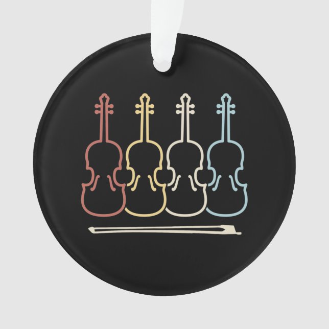 Violin Musician Music Ornament (Front)