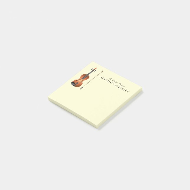 Violin Musician Teacher String Orchestra Post-it Notes (Angled)