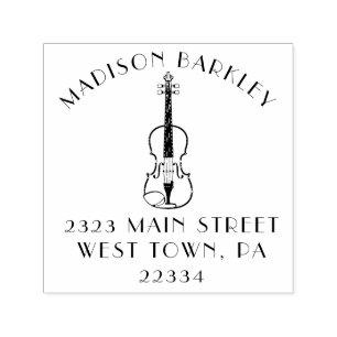 Violin Musician Teacher String Orchestra Self-inking Stamp