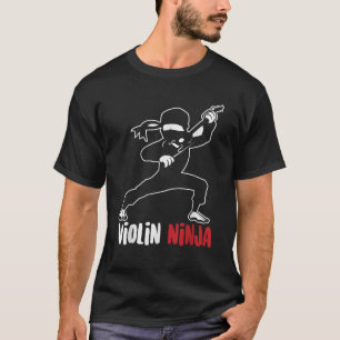 Violin Ninja Cute Violinist Musician Funny Music P T-Shirt