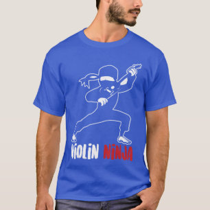 Violin Ninja Cute Violinist Musician Funny Music P T-Shirt