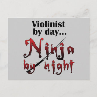 Violin Ninja Postcard