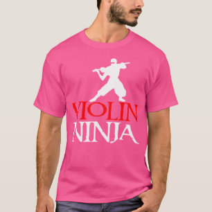 Violin Ninja Violinist Fiddle Player Music Orche T-Shirt