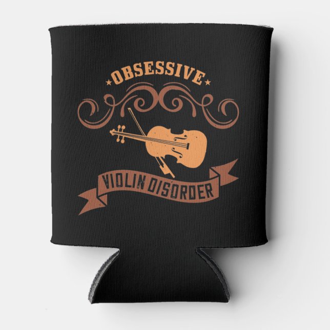 Violin - Obsessive Violin Disorder Can Cooler (Front)