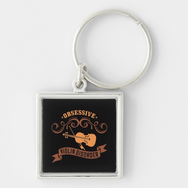 Violin - Obsessive Violin Disorder Key Ring (Front)