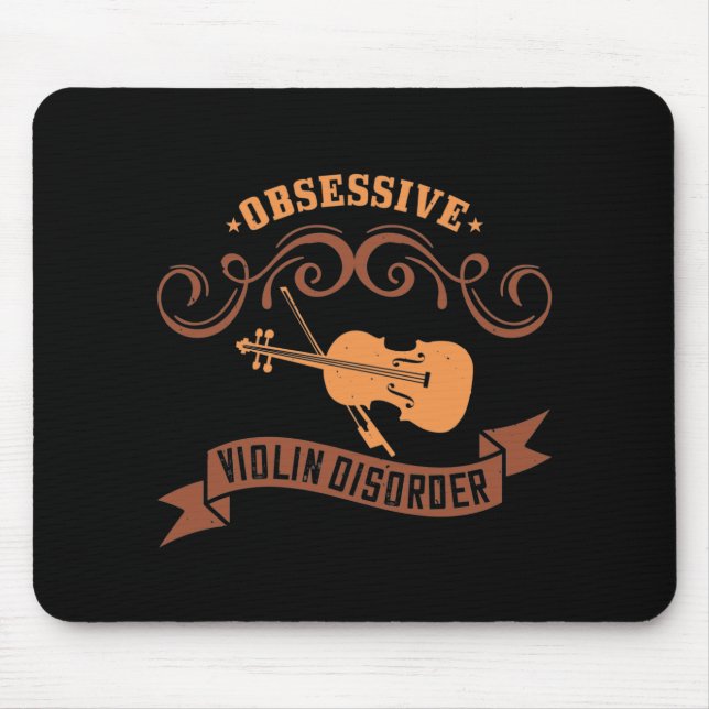 Violin - Obsessive Violin Disorder Mouse Mat (Front)