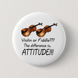 Violin or Fiddle??? 6 Cm Round Badge