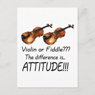 Violin or Fiddle??? Postcard