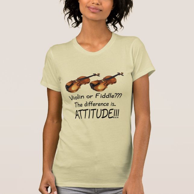 Violin or Fiddle??? T-Shirt (Front)