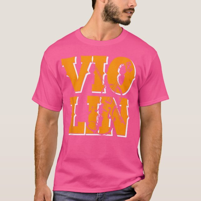 Violin Orchestra Fiddle Violinist T-Shirt (Front)