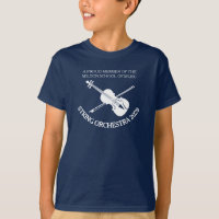 Violin orchestra personalised strings t-shirt