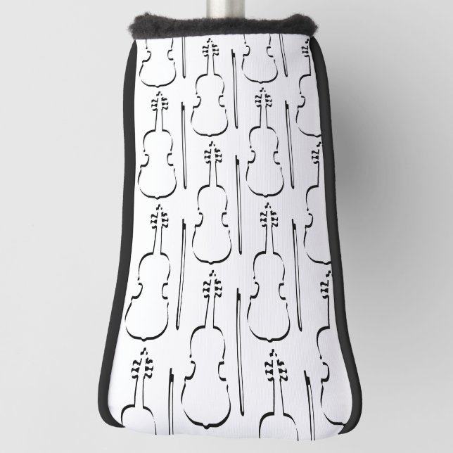 Violin Outline Golf Head Cover (Rotate 90)