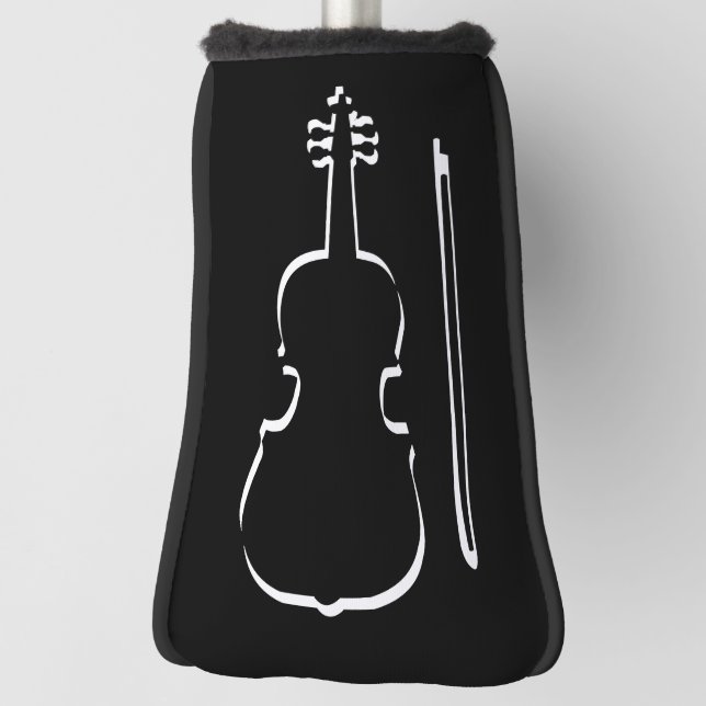 Violin Outline Golf Head Cover (Rotate 90)