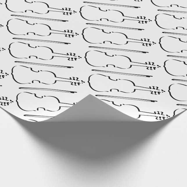 Violin Outline Wrapping Paper (Corner)