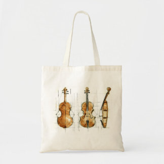 Violin Painting Tote Bag