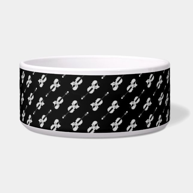 Violin Pattern - Black and White (Front)
