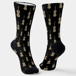 Violin Pattern  Socks