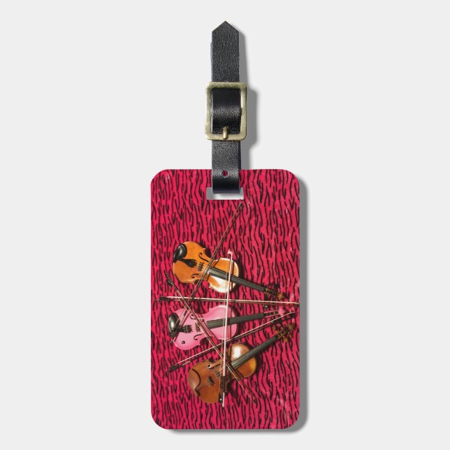Violin Photo gifts Luggage Tag (Front Vertical)