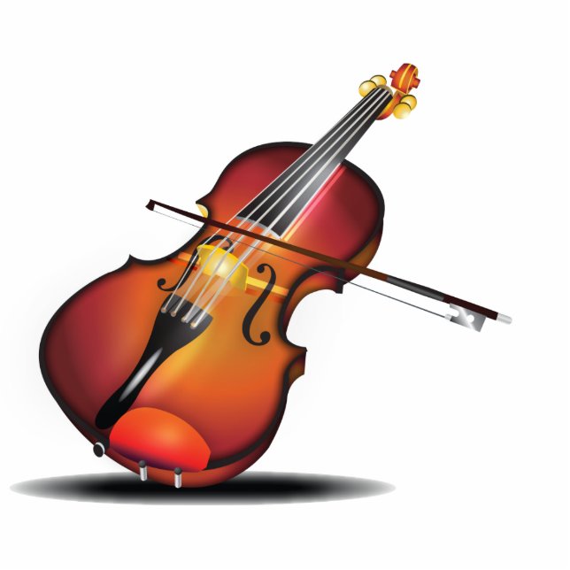 Violin Photo Sculpture Magnet (Front)
