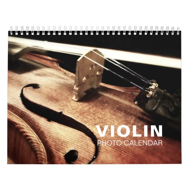 Violin Photo Wall Calendar (Cover)