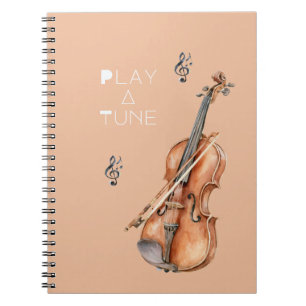 Violin Play A Tune Notebook