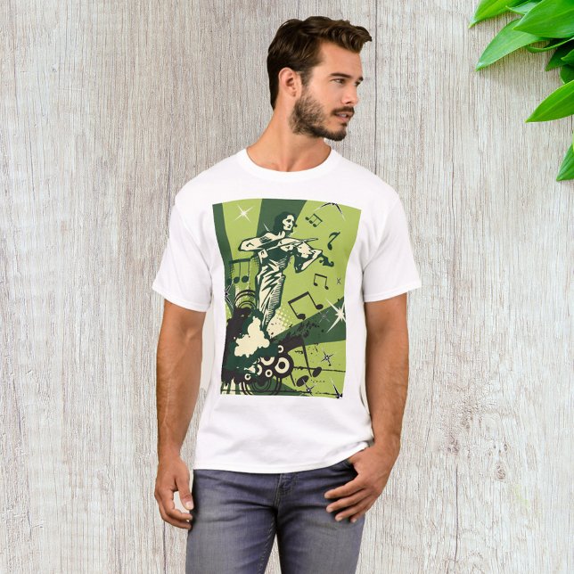 Violin Player Musical Notes T-Shirt (Creator Uploaded)
