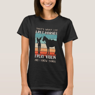 Violin Player Outfit - Horse Design Women Violin T-Shirt