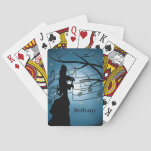 Violin Player Personalised Playing Cards