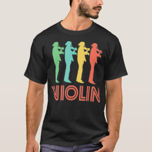 Violin Player Retro Vintage T-Shirt