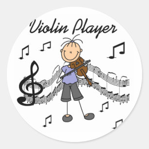 Violin Player Stickers Sticker