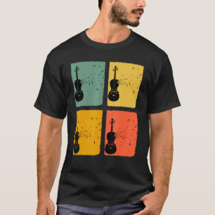Violin Player String Instrument Violinist Vintage  T-Shirt