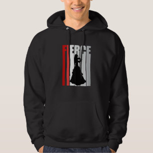 Violin Player Womens Red Musical Instrument Violin Hoodie
