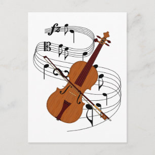 Violin Postcard